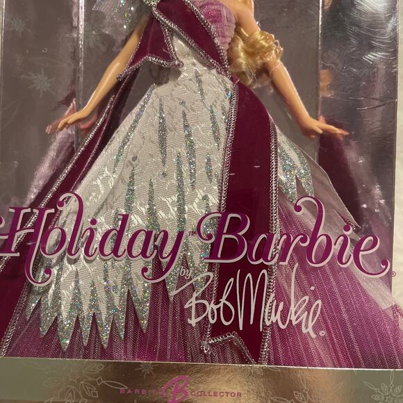 2005 Holiday Barbie Doll by Bob Mackie Barbie Collector NIB New - Picture 3 of 5